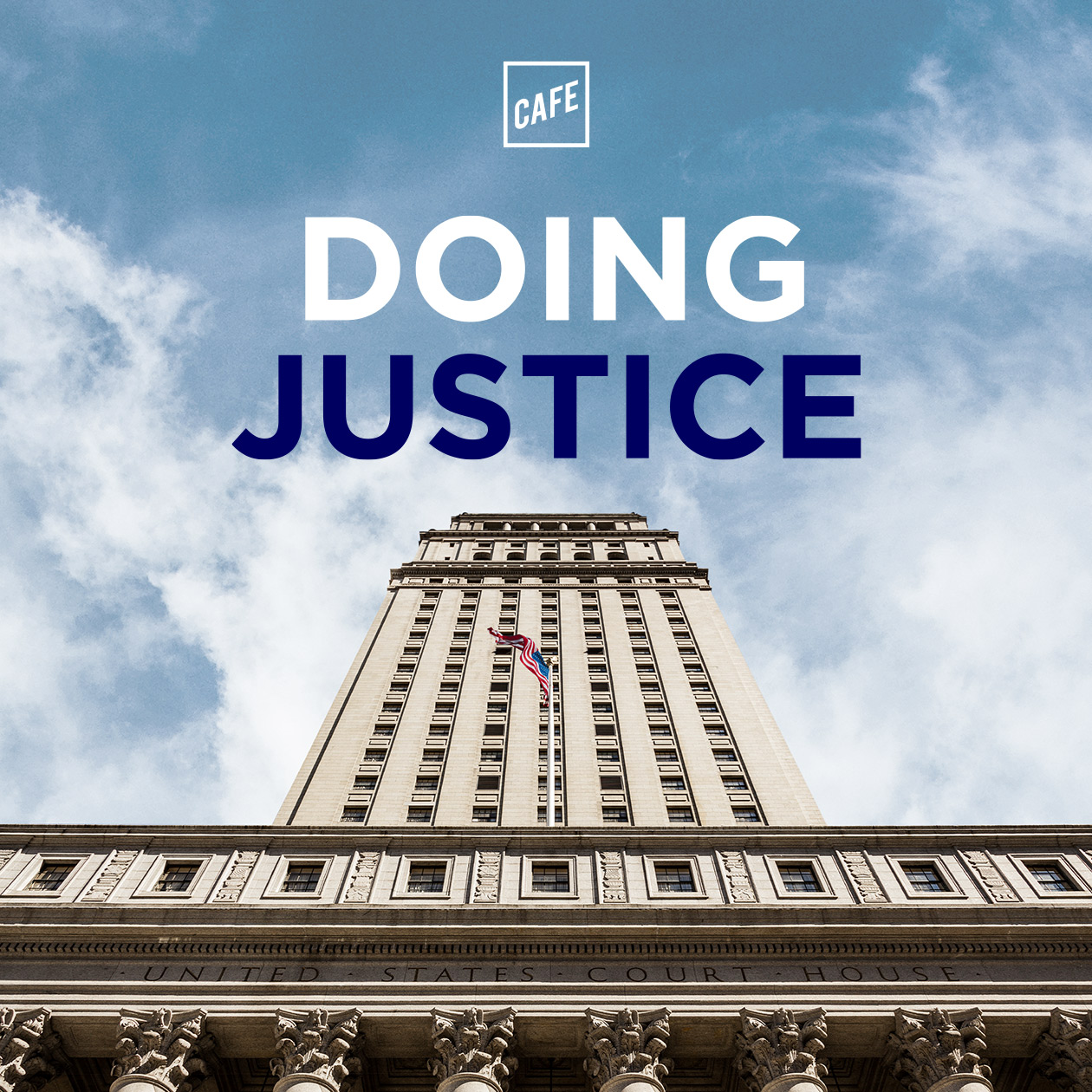 Doing Justice podcast art card